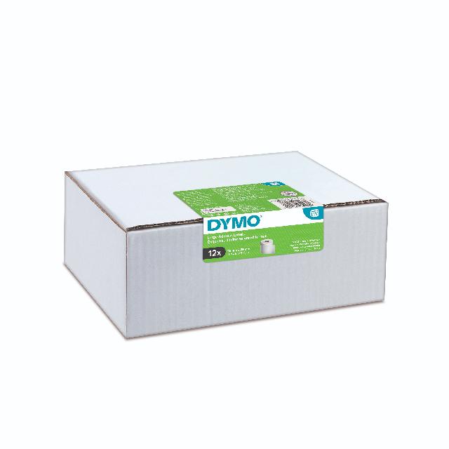Etikett Dymo 99012 36x89mm weiß 12 Rl. selbstklebend