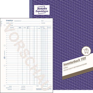 Inventurbuch Avery Zweckform 1101 A4 