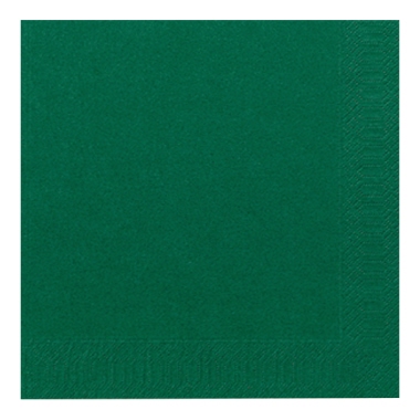 Servietten Duni 3-lagig 33x33cm jägergrün 1/8 Falz 250 Stück