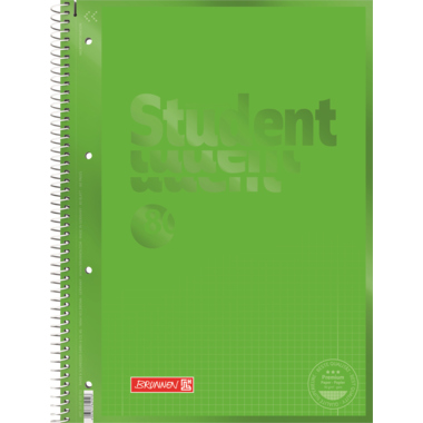 Collegeblock BRUNNEN 28152 A4 kariert grün 80 Blatt