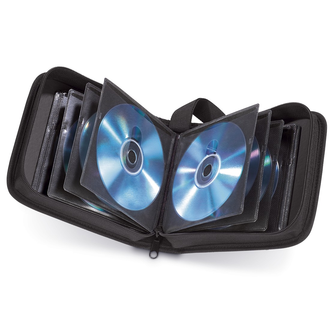 Tasche f. CD-/DVD-/Blu-ray Hama 33830 sw Schwarz 20 Fächer