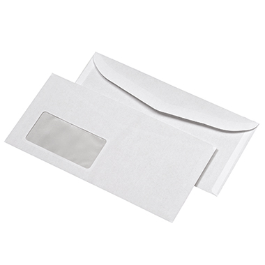 Kuvertierumschlag 114x229mm mF NK ASK w. weiß, Zahlenmeer, Sicherheitsschlitze