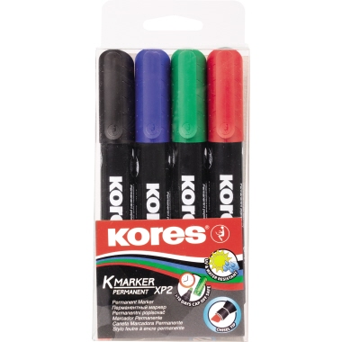 Permanentmarker Keilspitze 4er Etui 1,5-3mm