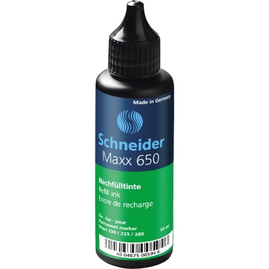 Nachfülltusche Schneider Maxx 650 grün Inhalt 50ml Für Marker 230,233 Und 280