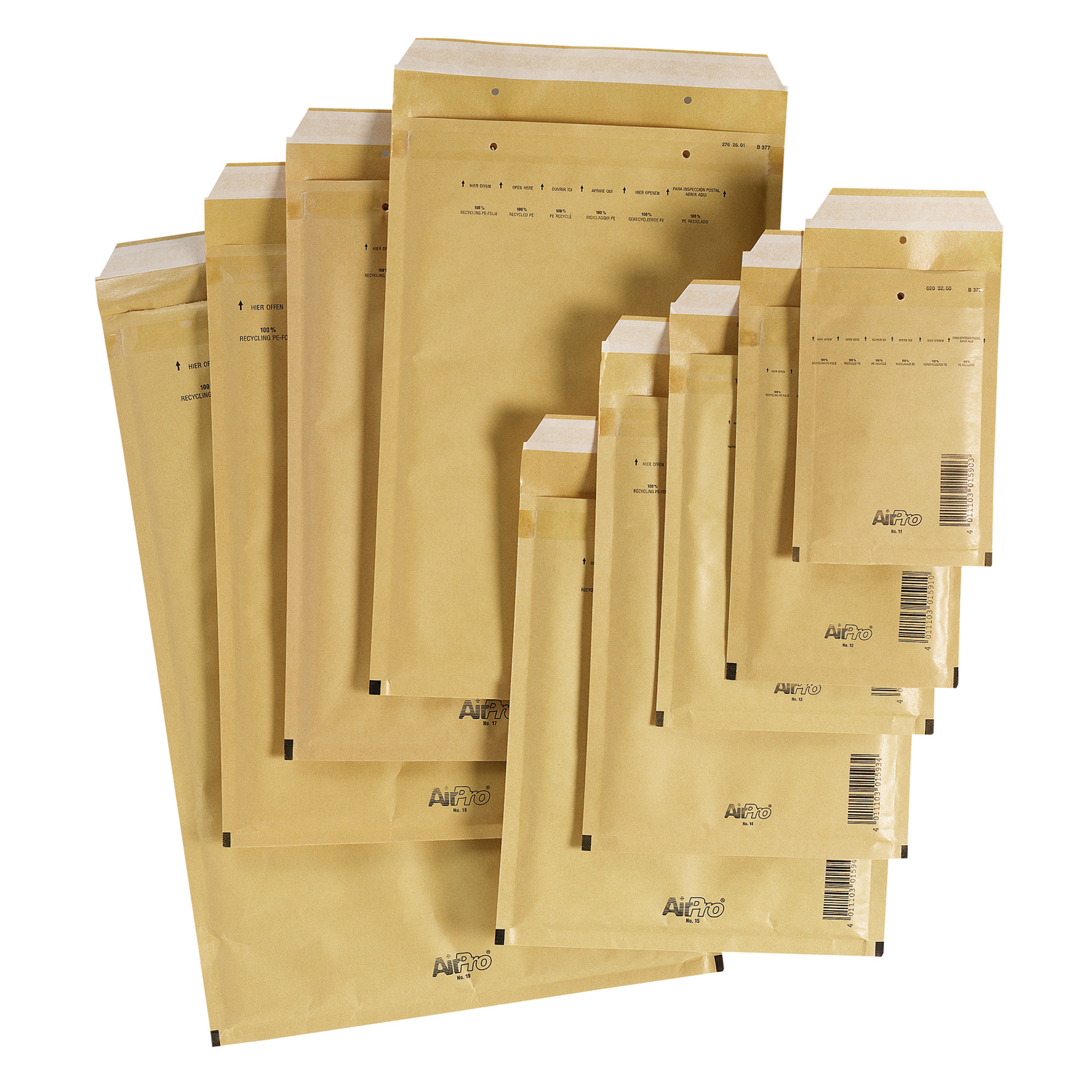 Luftpolstertasche 11/A 95x165mm braun