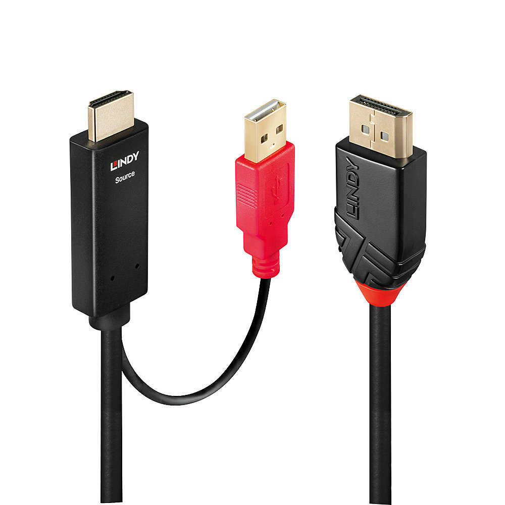 Videokabel Lindy 41428 5m HDMI an DisplayPort