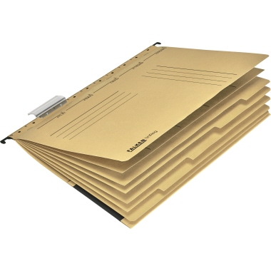 Personalhefter Falken A4 240g braun Kaufm. Heftung, 5 Heftungen, M. Tasche