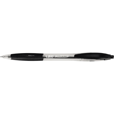 Kugelschreiber BIC Atlantis Classic schw Schwarz, Strichstärke: 0,4mm
