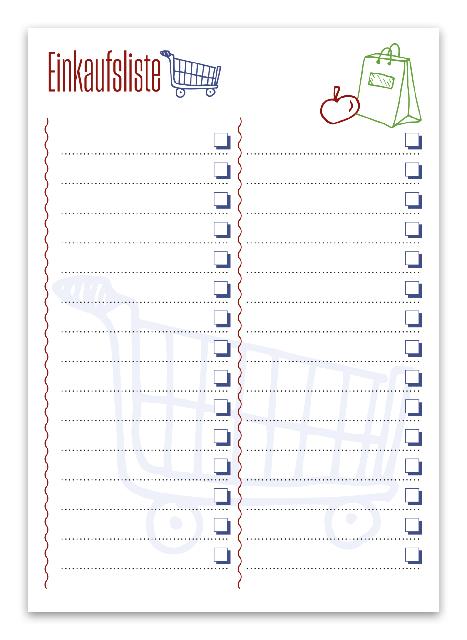 Notizblock Staufen 44017100 A5 hoch ws 52 Blatt Einkaufsliste REC URSUS Style 