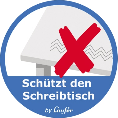 Schreibunterlage Läufer 47656 schwarz Durella Soft, 50x65cm
