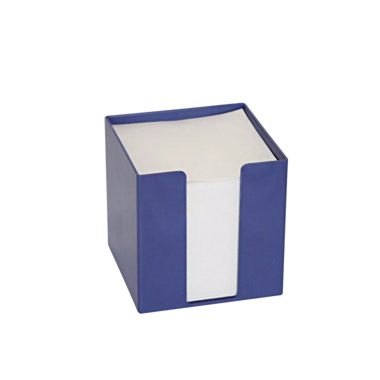Zettelbox Grüne Welle 9x9x9cm blau 700 Blatt, Recyclingpapier
