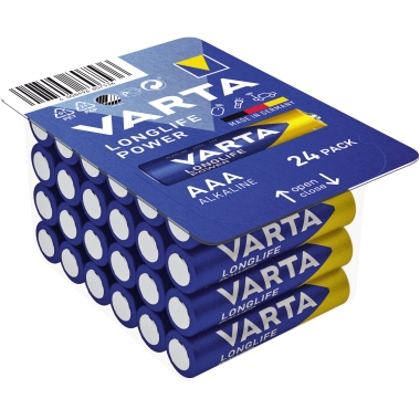 Batterie Varta AAA LR03 1.5V 24 St. Longlife Power