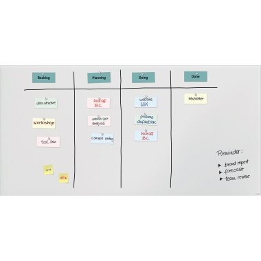 Glasboard Sigel GL525 200x100cm weiß Artvertum