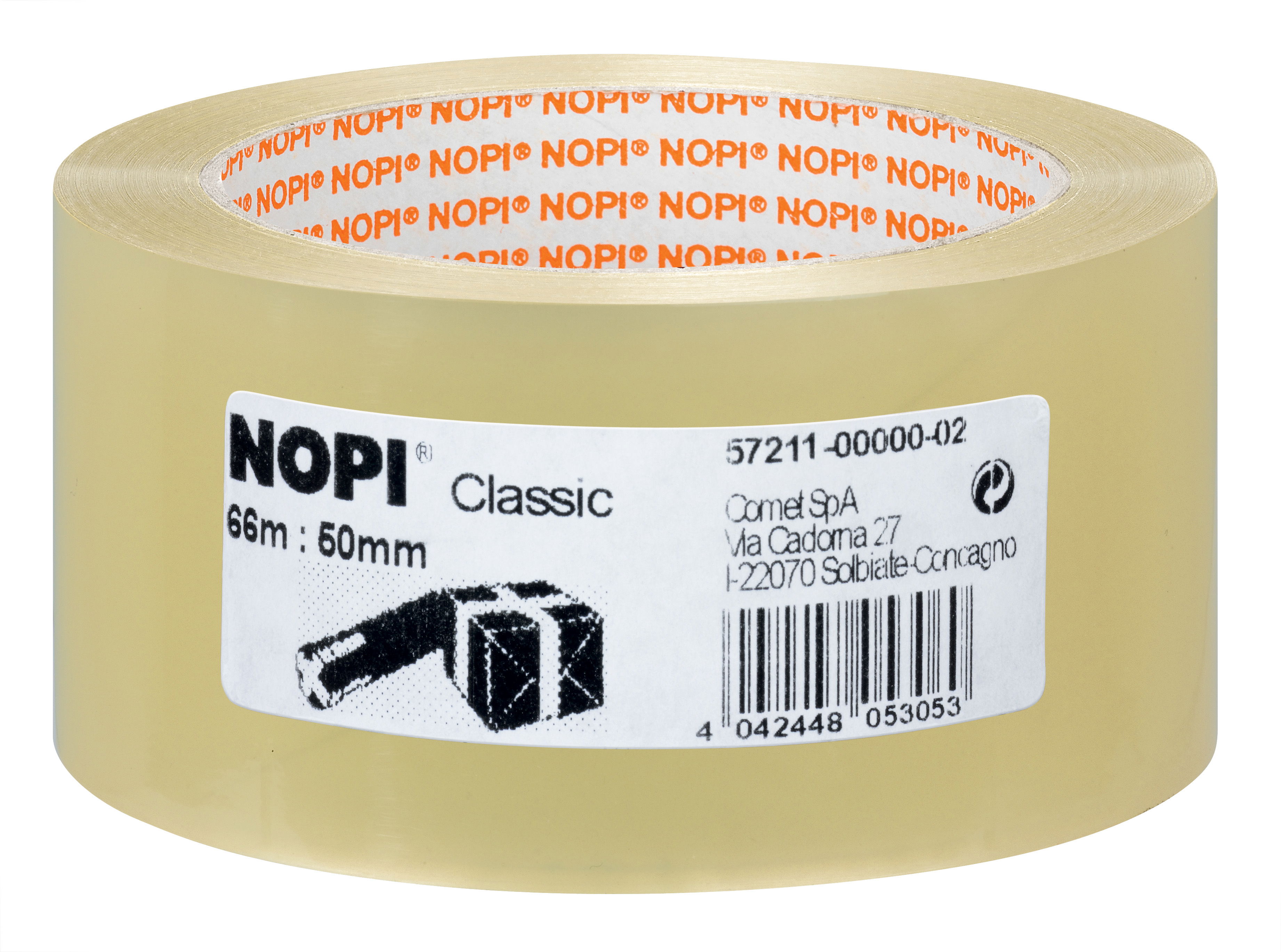 Packband Nopi 57211 66mx50mm transparent Pp, 4042