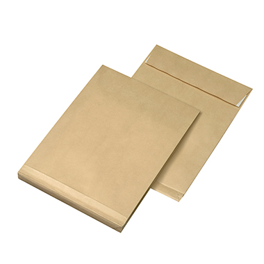 Versandt. C4 oF F/B 120g HK braun 229x324mmm Ohne Fenster, 20mm Falte