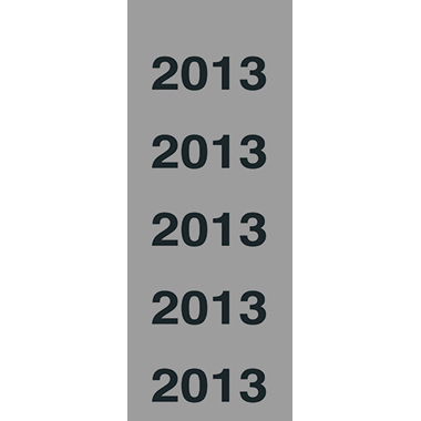 Inhaltsschilder 2013 grau 100 Stück
