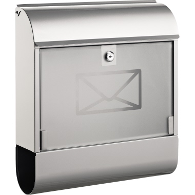 Briefkasten ALCO 8608 36x41x11,5cm Metall silber