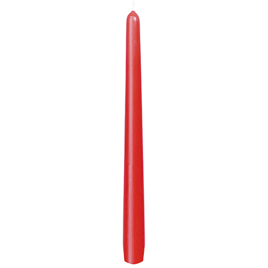 Leuchterkerze Duni 250x22mm rot Getaucht, 7,5h
