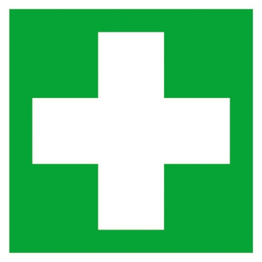 Erste Hilfe Folienschild  sk 15x15cm 