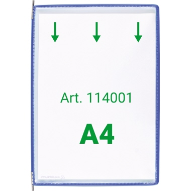 Sichttafel Tarifold 114001 A4 blau 10 Stück