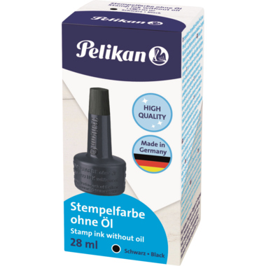 Stempelfarbe Pelikan 28ml ohne Öl schwarz 