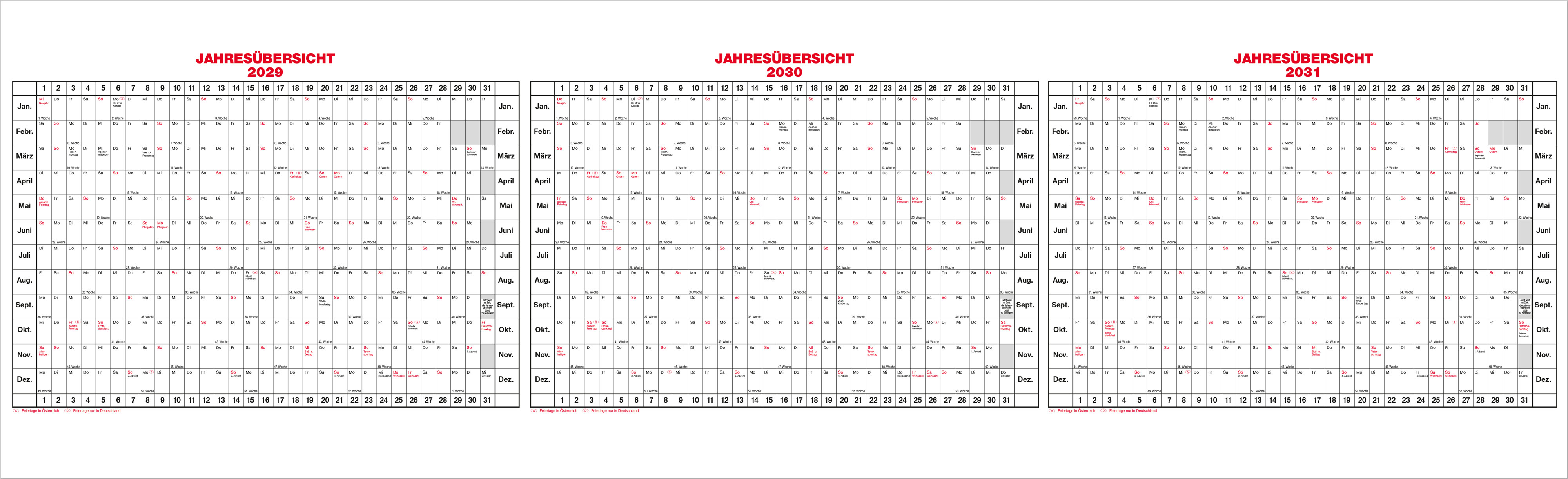 Jahresübersicht Güss 2 A4 30x20cm 30x0cm