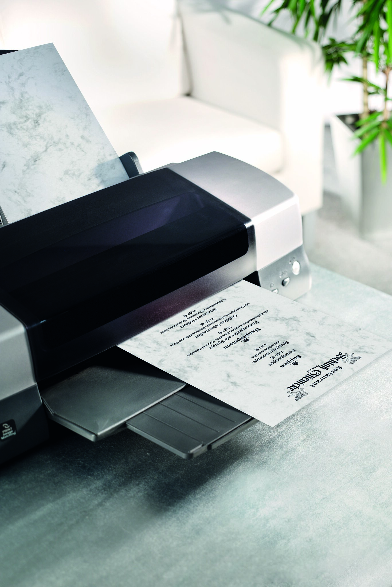 Designpapier Sigel DP183 marmorgrau 