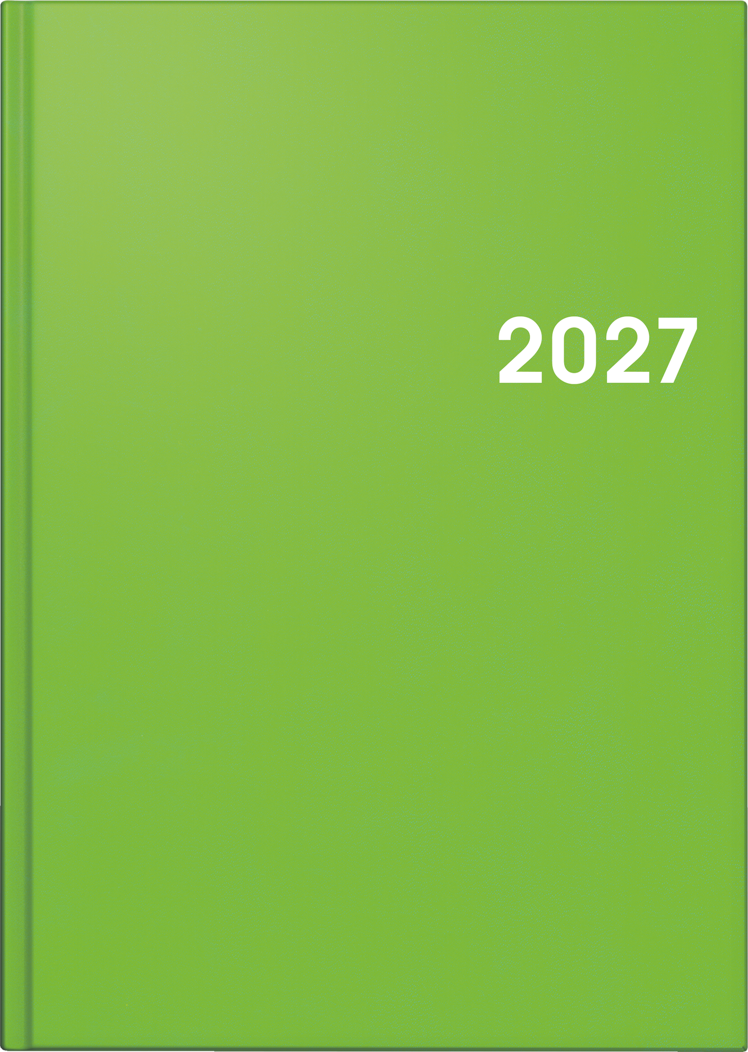 Buchkalender 79561 1S/1T grün 7-23 Uhr, 352 Seiten, BALACRON-Einband