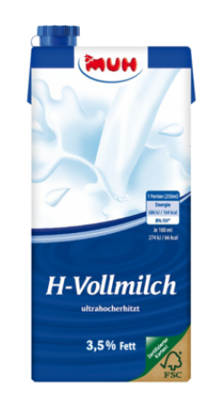 H-Milch Muh 3,5% 1 Liter 