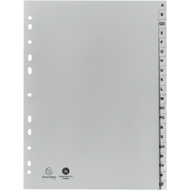 Register Exac. 1720B A4 A-Z PP grau 