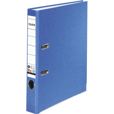 Ordner Falken A4 nature plus 50mm blau Pappe