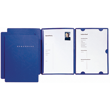 Bewerbungsmappe 22016 blau 
