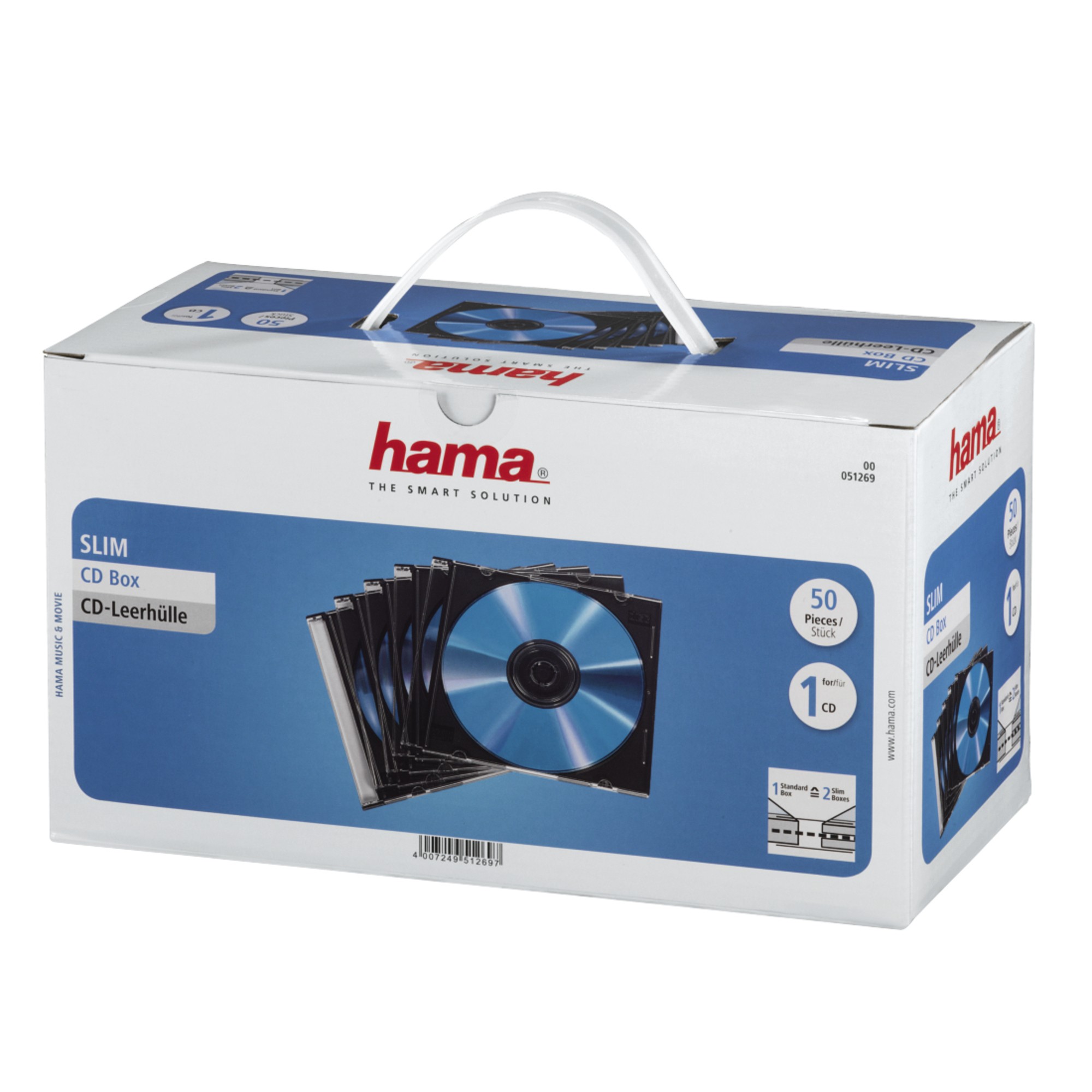 CD-Slim-Case Hama 51269 transparent 