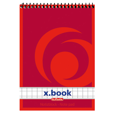 Spiralnotizblock Herlitz A5 50 Blatt kariert