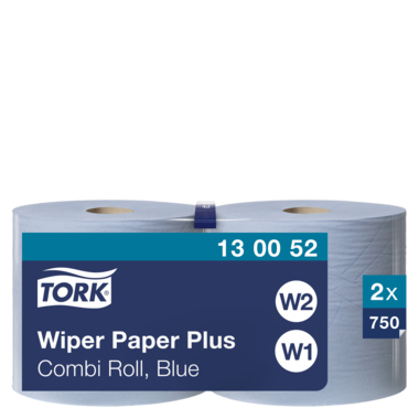 Wischtücher Tork 130052 23,5x255m blau 2lagig, 750 Abrisse