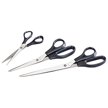 Schere 14,8cm beidhändig schwarz 