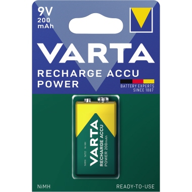 Akku Varta 56722 NiMH E-Block 200mAh 1er, 9v Ready2use, Retail Blister