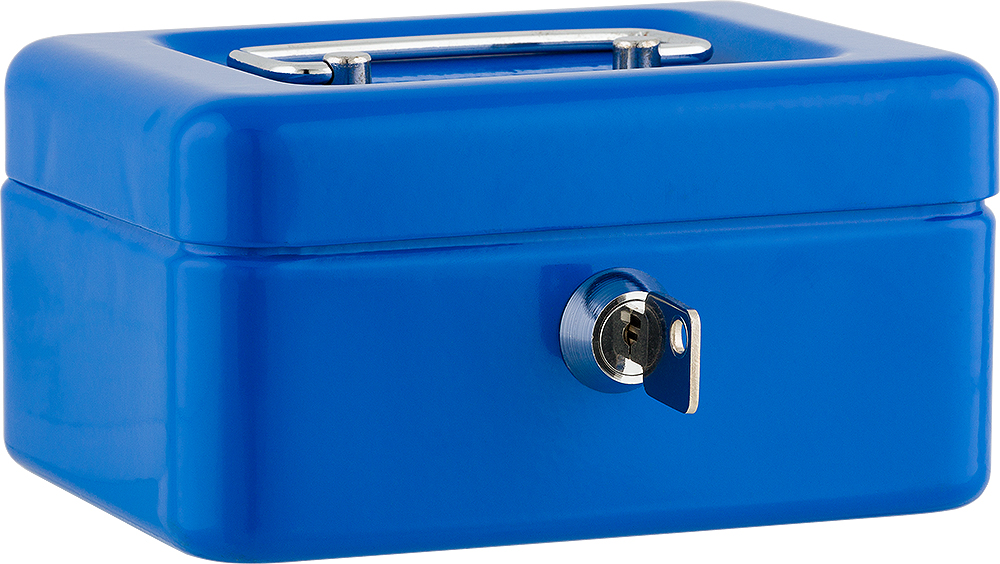 Geldkassette SAX 0-811 bl. 15,2x11,5x8cm 