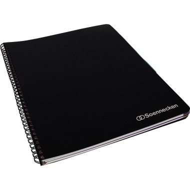 Officebook Soennecken 2351 A4+ kar. 90g, 80Bl, 4fbg. Rand, 3 Register