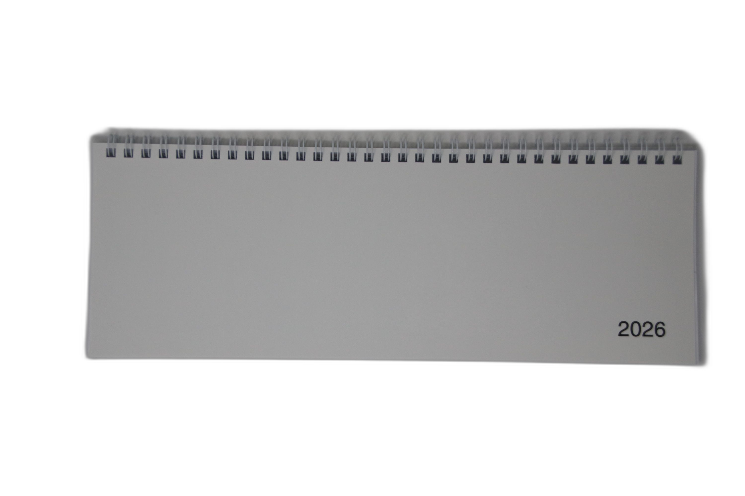 Tischkalender 36501 Sequenz quer weiß 2s/1w, Wire-o-bindung, 7-18 Uhr
