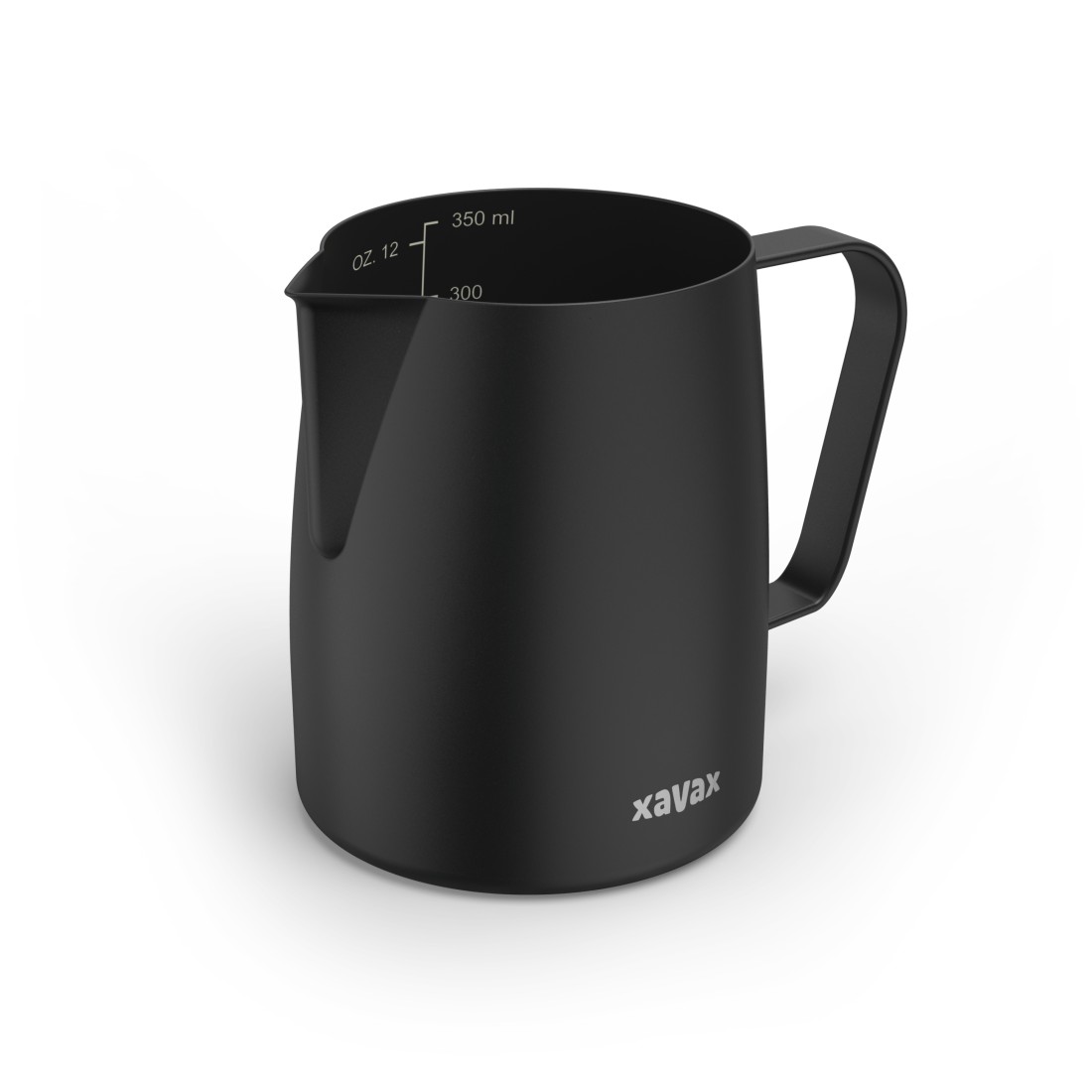 Barista Milchkännchen aus Edelstahl 350ml schwarz-matt