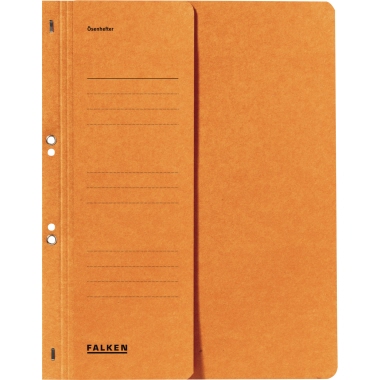 Ösenhefter Falken A4 orange halber Vorderdeckel
