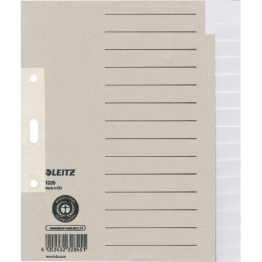 Register Leitz 1225 A5 blanko 15tlg. Papier