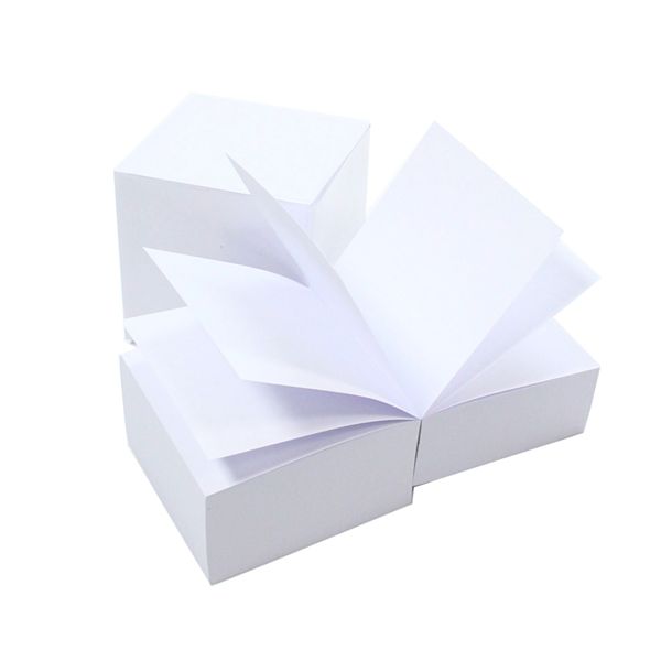 Notizklotz 9x9cm 768 Blatt weiß geleimt 