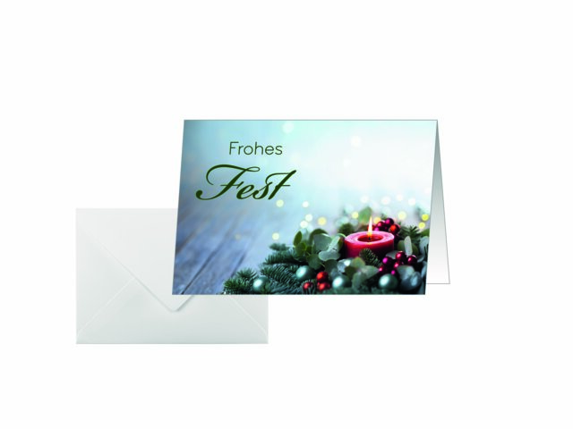 Weihnachtskarte Sigel DS640 Candlelight Cheer 25 Karten + 25 Umschläge