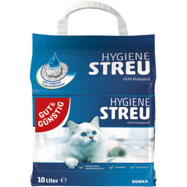 Katzenstreu GUT & GÜNSTIG Hygienestreu 10 Liter