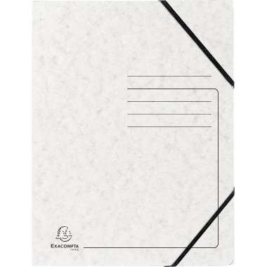 Jurismappe Exacompta 55406E A4 weiß mit Gummizug