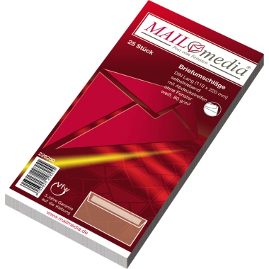 Briefumschlag DL oF HK 80g weiß 220x110mm MAILmedia