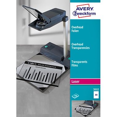 Kopierfolie Avery Zweckform 3552 A4 100my 100 Stück 