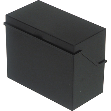 Karteibox A7 quer schwarz Für 300 Karten